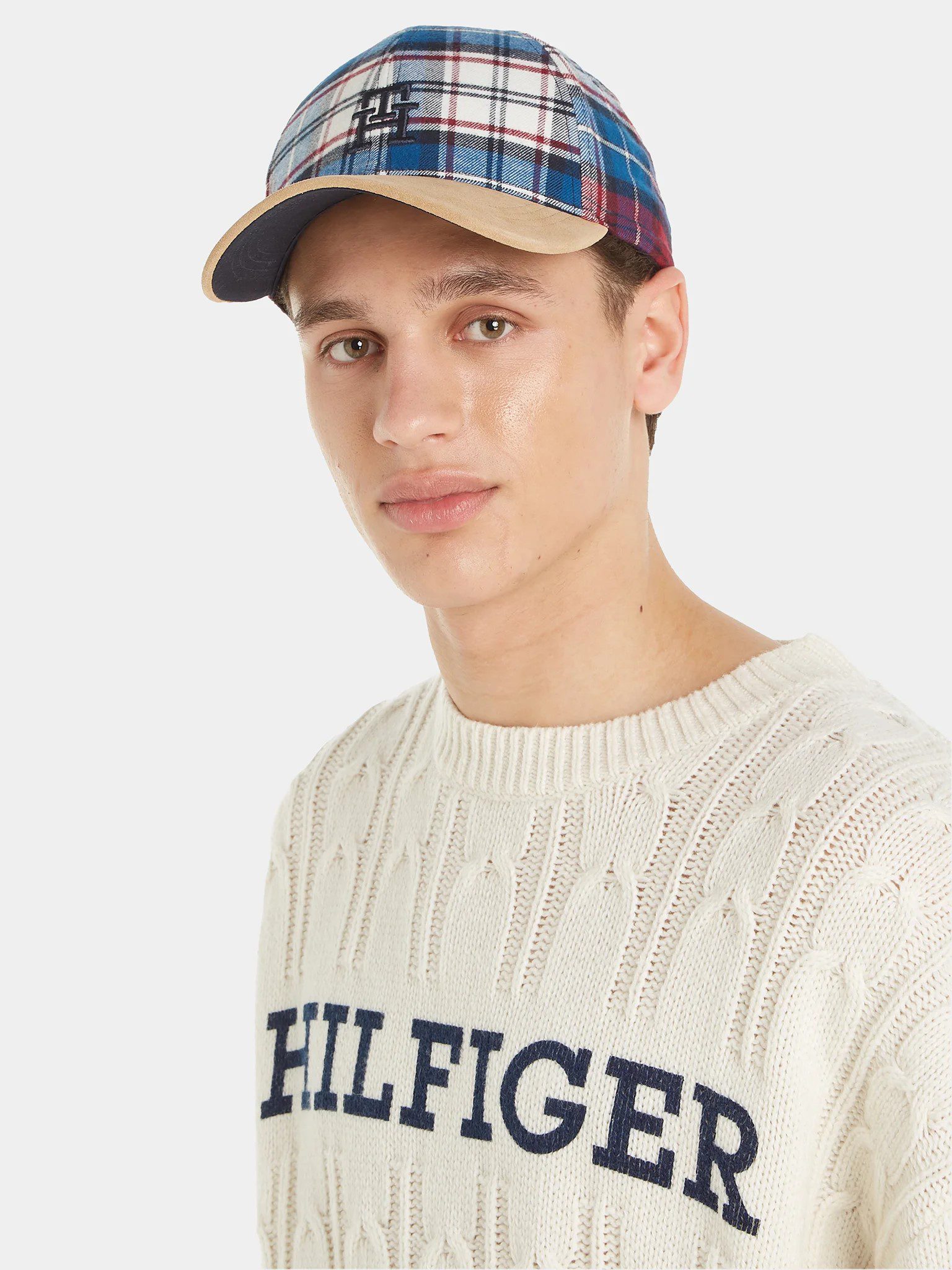 tommy-hilfiger-sapca-th-monogram-tartan-cap-am0am11991-albastru-8720645301387