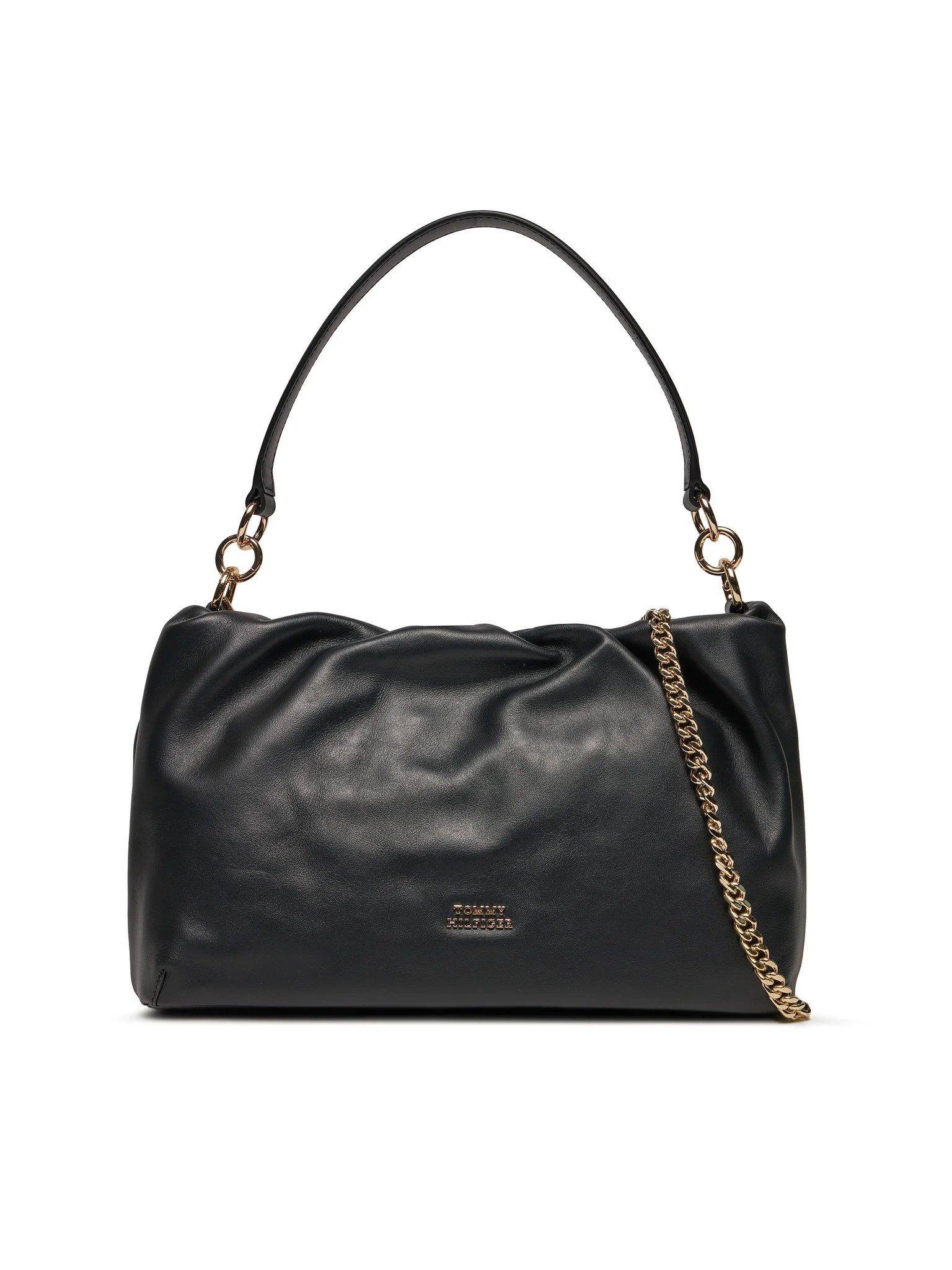 tommy-hilfiger-sac-a-main-th-luxe-soft-leather-shoulder-aw0aw16203-noir-8720646500093